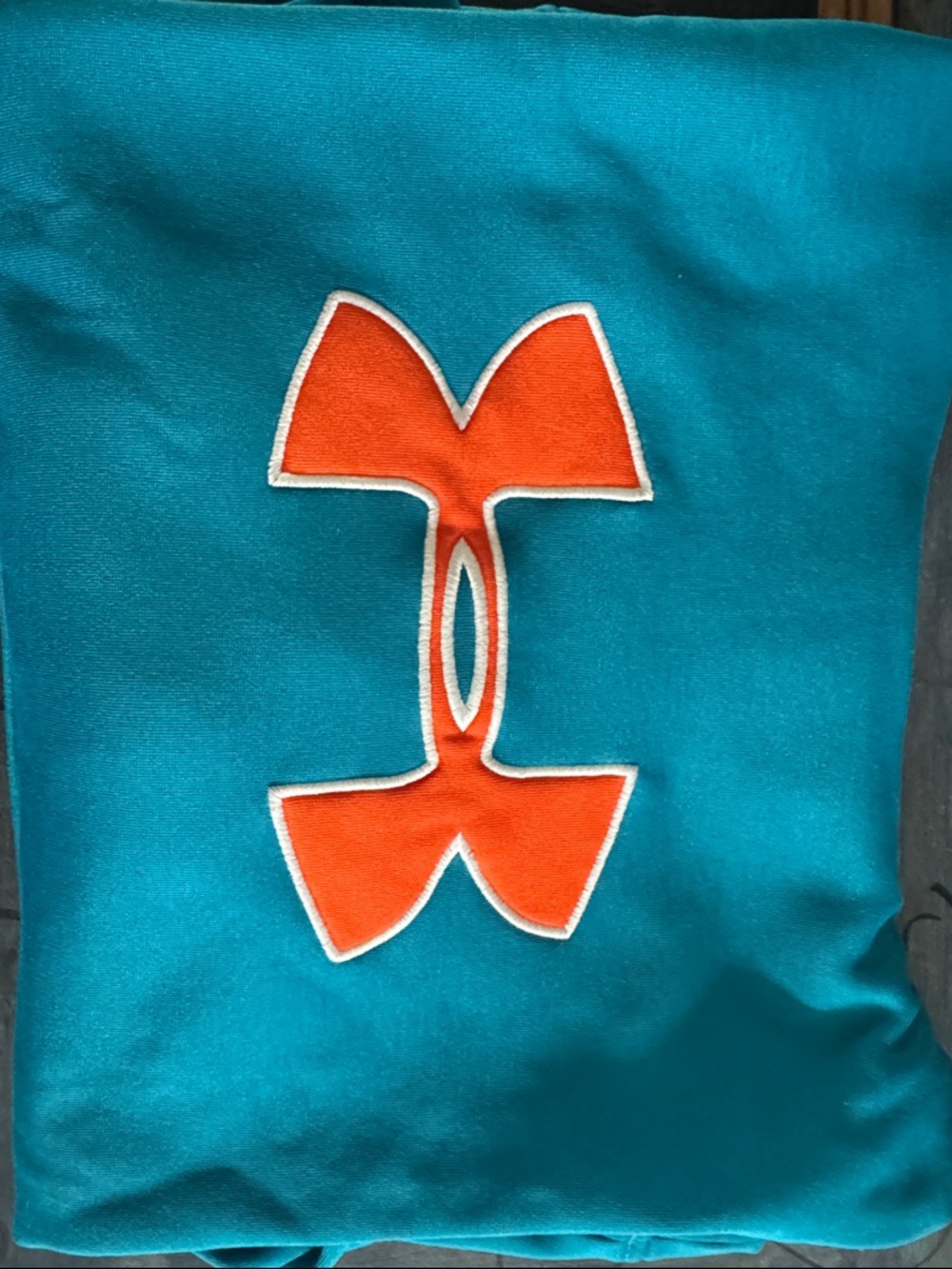 Under Armour Teal and Orange Youth Hoodie